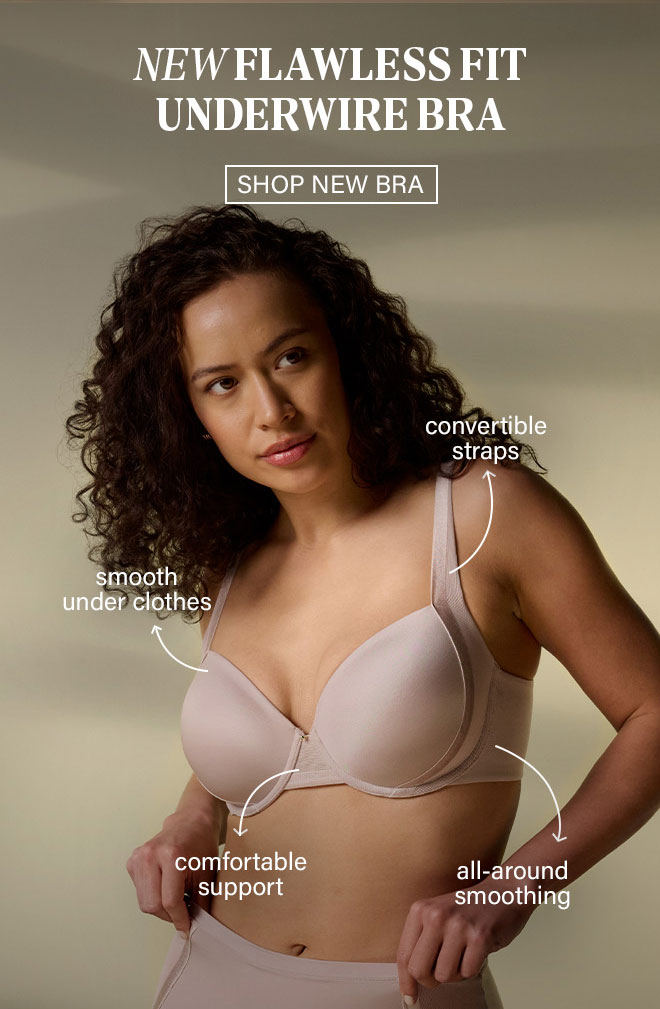 Bali Flawless Fit Women's Underwire Bra, Full-Coverage T-Shirt Bra
