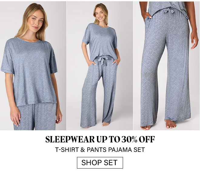 Bali Women's Pajama Set, T-Shirt & Pants, 29"