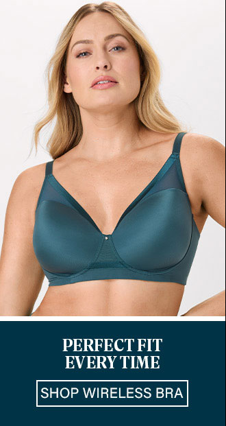 Bali Flawless Fit Women's Wireless Bra with Foam, T-Shirt Bra, Moisture Wicking