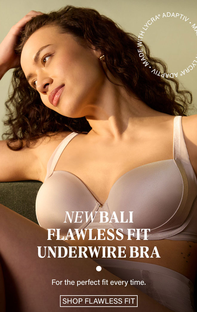 Bali Flawless Fit Women's Underwire Bra, Full-Coverage T-Shirt Bra