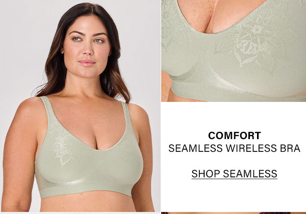 Comfort Revolution ComfortFlex Fit Seamless 2-Ply Wireless Bra