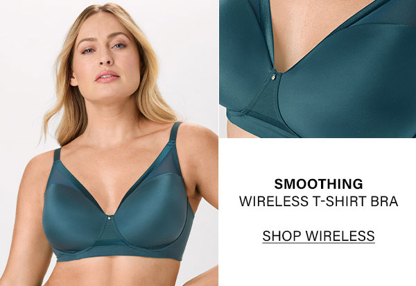 Bali Flawless Fit Women's Wireless Bra with Foam, T-Shirt Bra, Moisture Wicking